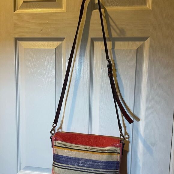 kate spade new york Cobble Hill Marsala Convertible leather& jute crossbody bag. - Picture 5 of 16